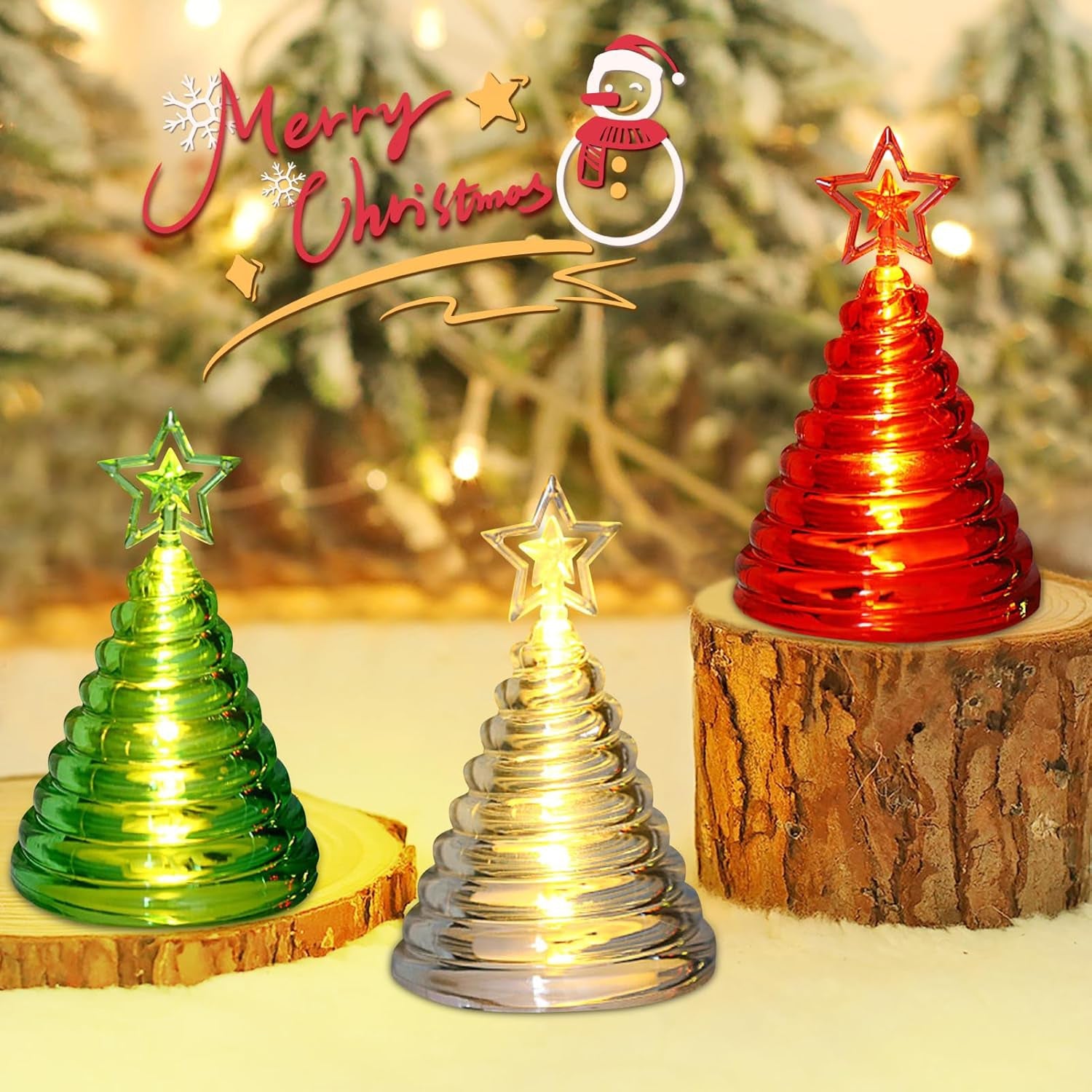 Christmas Tree Shape LED Decorative Lights (12 Pc) Christmas Tree Shape LED Decorative Lights (12 Pc)